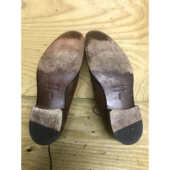 Mercanti Fiorentini Mens Shoes 13 M CUOIO Brown Leather Oxford Derby Wingtip - Picture 10 of 11